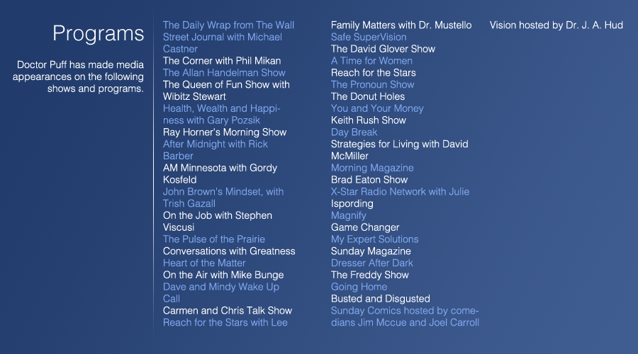 Media Appearance show and program